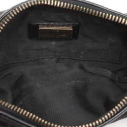 مملوكة مسبقًا Fendi Black Canvas and Leather Chef Baguette Bag