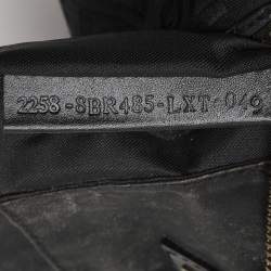 مملوكة مسبقًا Fendi Black Canvas and Leather Chef Baguette Bag