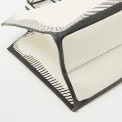 Fendi x Joshua Vides White/Black Coated Canvas Stamp Patch Shopping Tote