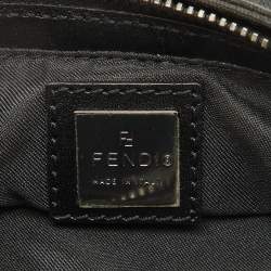 مملوكة مسبقًا Fendi Black Zucchino Canvas and Leather Mini Pochette Bag