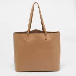 Pre Owned Fendi Beige Leather Hypnoteyes Shopping Tote