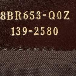 مملوكة مسبقًا Fendi Tobacco/Magenta Pequin Stripe Canvas and Leather Hobo