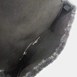 مملوكة مسبقًا حقيبة فندي باجيت رسول جلد/ميتون أسود