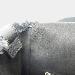 مملوكة مسبقًا حقيبة فندي باجيت رسول جلد/ميتون أسود