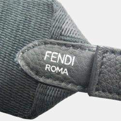 مملوكة مسبقًا حقيبة فندي باجيت رسول جلد/ميتون أسود