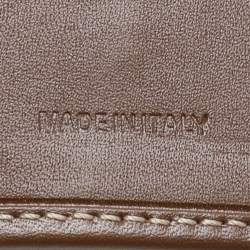 Fendi Tobacco Zucchino Canvas and Leather Trifold Wallet