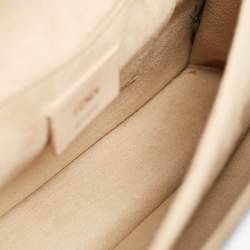 Pre Owned Fendi Black/Brown FF Leather Medium Kan I Shoulder Bag