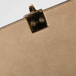 Pre Owned Fendi Black/Brown FF Leather Medium Kan I Shoulder Bag