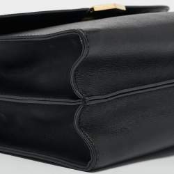 Pre Owned Fendi Black Leather Small Demi Jour Top Handle Bag