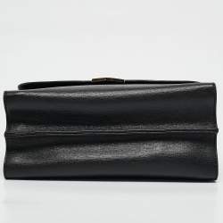 Pre Owned Fendi Black Leather Small Demi Jour Top Handle Bag