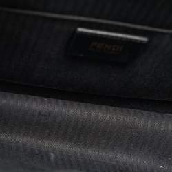 Pre Owned Fendi Black Leather Small Demi Jour Top Handle Bag