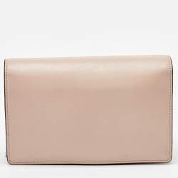 Fendi Blush Pink Leather F is Fendi Medium Envelope Wallet On Chain