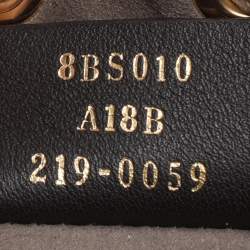 Pre Owned Fendi Grey Leather Mon Tresor Mini Drawstring Bucket Bag