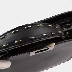 Fendi Black Leather Peekaboo ISeeU Handbag