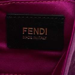 مملوكة مسبقًا Fendi Purple Iridescent Nubuck Mini Baguette Bag