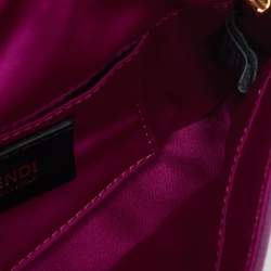 مملوكة مسبقًا Fendi Purple Iridescent Nubuck Mini Baguette Bag