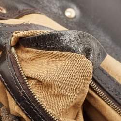 مملوكة مسبقًا Fendi Tobacco Zucca Canvas and Leather Magic Bag