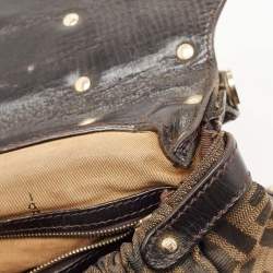 مملوكة مسبقًا Fendi Tobacco Zucca Canvas and Leather Magic Bag