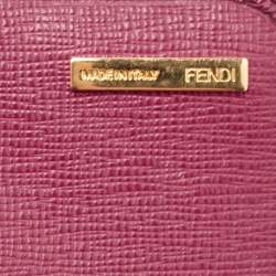 Fendi Magenta Leather Crayons Continental Wallet