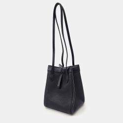 Fendi Black Leather Origami Mini Shoulder Bag