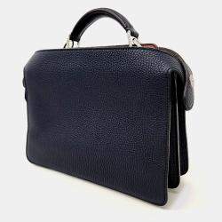 Fendi Navy Blue Leather Peekaboo I See U Mini Bag