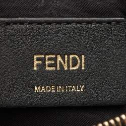 Pre Owned Fendi Brown/Black FF Leather F is Fendi Wallet On Chain