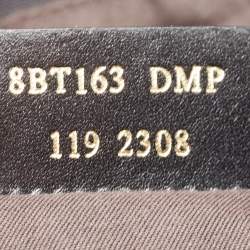 Pre Owned Fendi Black Zucca Canvas and Patent Leather Large Mia Flap Bag