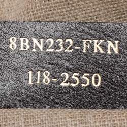 Fendi Pequin Tobacco Canvas and Leather 2Bag Satchel