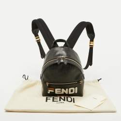 Fendi x Fila Brown Zucca Coated Canvas Mini Mania Backpack