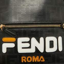 Fendi x Fila Brown Zucca Coated Canvas Mini Mania Backpack