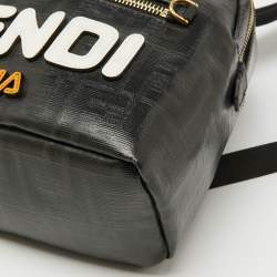 Fendi x Fila Brown Zucca Coated Canvas Mini Mania Backpack