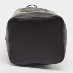 Fendi Brown/Black Zucca Coated Canvas and Leather Mon Tresor Bucket Bag