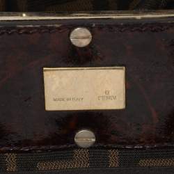 Pre Owned حقيبة يد فندي ميا كانفاس وزكا توباكو