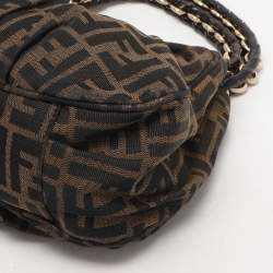 Pre Owned حقيبة يد فندي ميا كانفاس وزكا توباكو