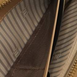Fendi Gold Embossed Patent Leather Fendilicious Continental Wallet