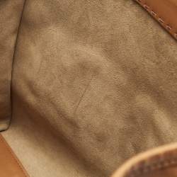 Fendi Brown Leather Large Sunshine Shopper Tote