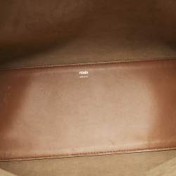 Fendi Brown Leather Large Sunshine Shopper Tote
