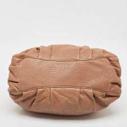 Pre Owned Fendi Brown Leather Large Mia Shoulder Bag