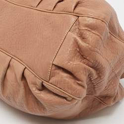 Pre Owned Fendi Brown Leather Large Mia Shoulder Bag