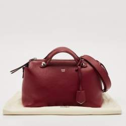 Fendi Red Leather Small By The Way Bag