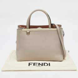 Fendi Light Beige Leather Small 2Jours Tote