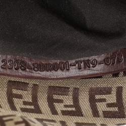 مملوكة مسبقًا Fendi Brown Zucca Canvas and Leather Mama Forever Shoulder Bag