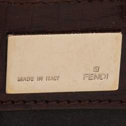 مملوكة مسبقًا Fendi Brown Zucca Canvas and Leather Mama Forever Shoulder Bag