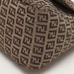 مملوكة مسبقًا Fendi Brown Zucca Canvas and Leather Mama Forever Shoulder Bag