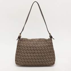 مملوكة مسبقًا Fendi Brown Zucca Canvas and Leather Mama Forever Shoulder Bag