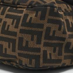 Fendi Tobacco Zucca Canvas Flap Crossbody Bag