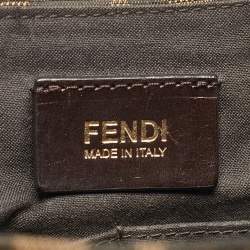 Fendi Tobacco Zucca Canvas Flap Crossbody Bag