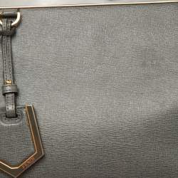 Fendi Grey Leather Small 2Jours Tote