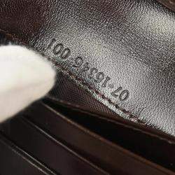 Fendi Brown Zucca Pattern Leather Wallet Bag