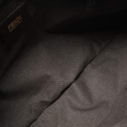 Pre Owned Fendi Tobacco Zucca Canvas and Patent Leather Mia Flap Shoulder Bag